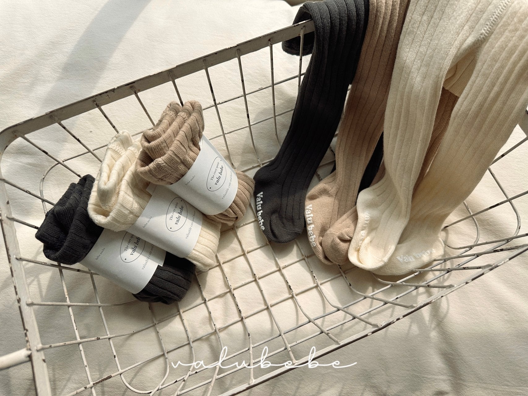 ［valubebe］Valu rib rib tights (baby)
