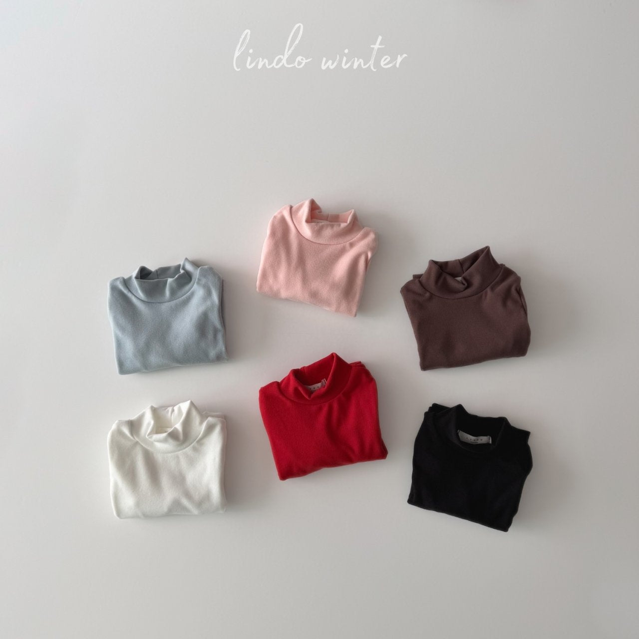 ［LINDO］Basic half neck tee
