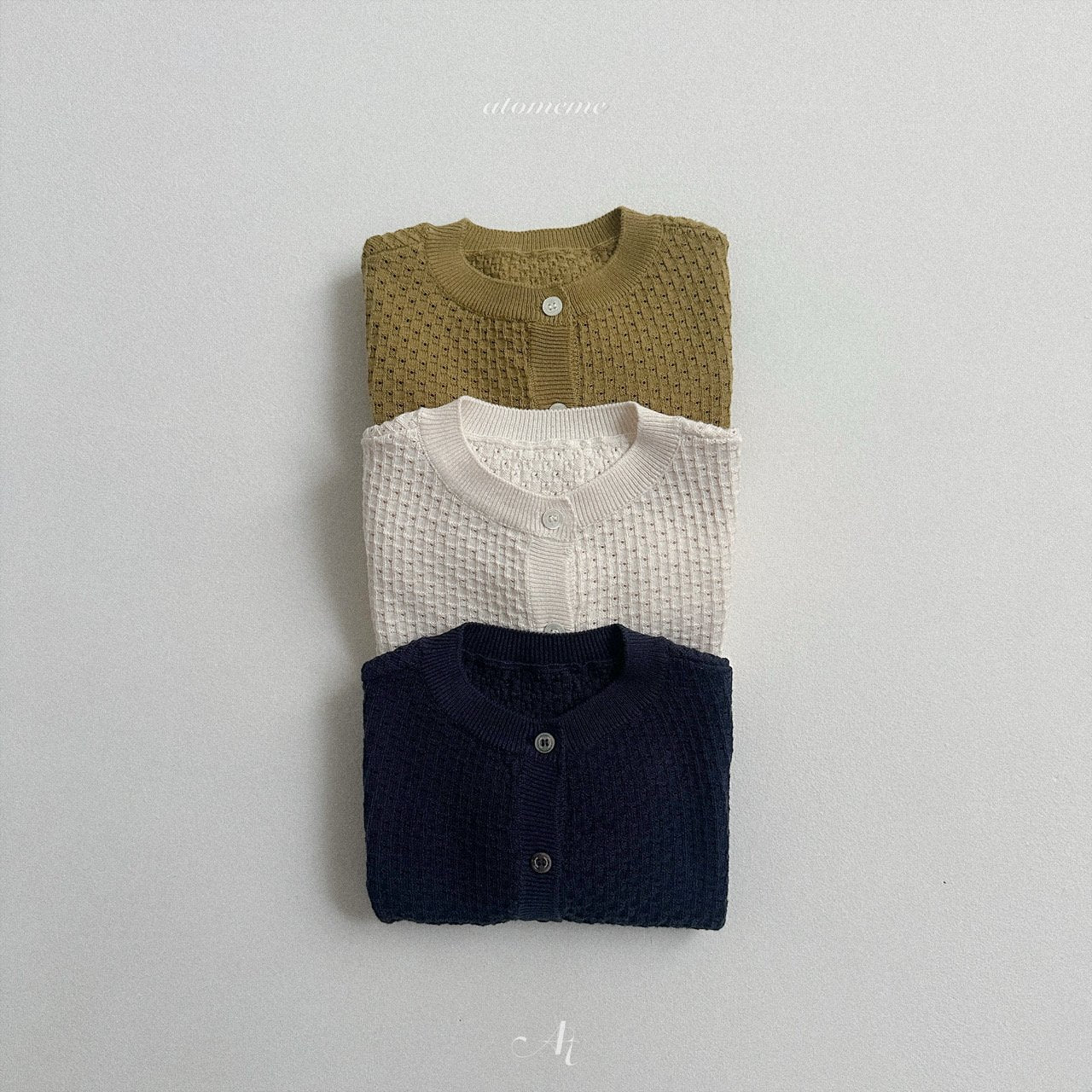 [atomeme] Chestnut knit cardigan