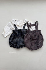 ［mimi market］Naive check suspender bloomer