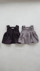 ［mimi market］Cookie check one-piece