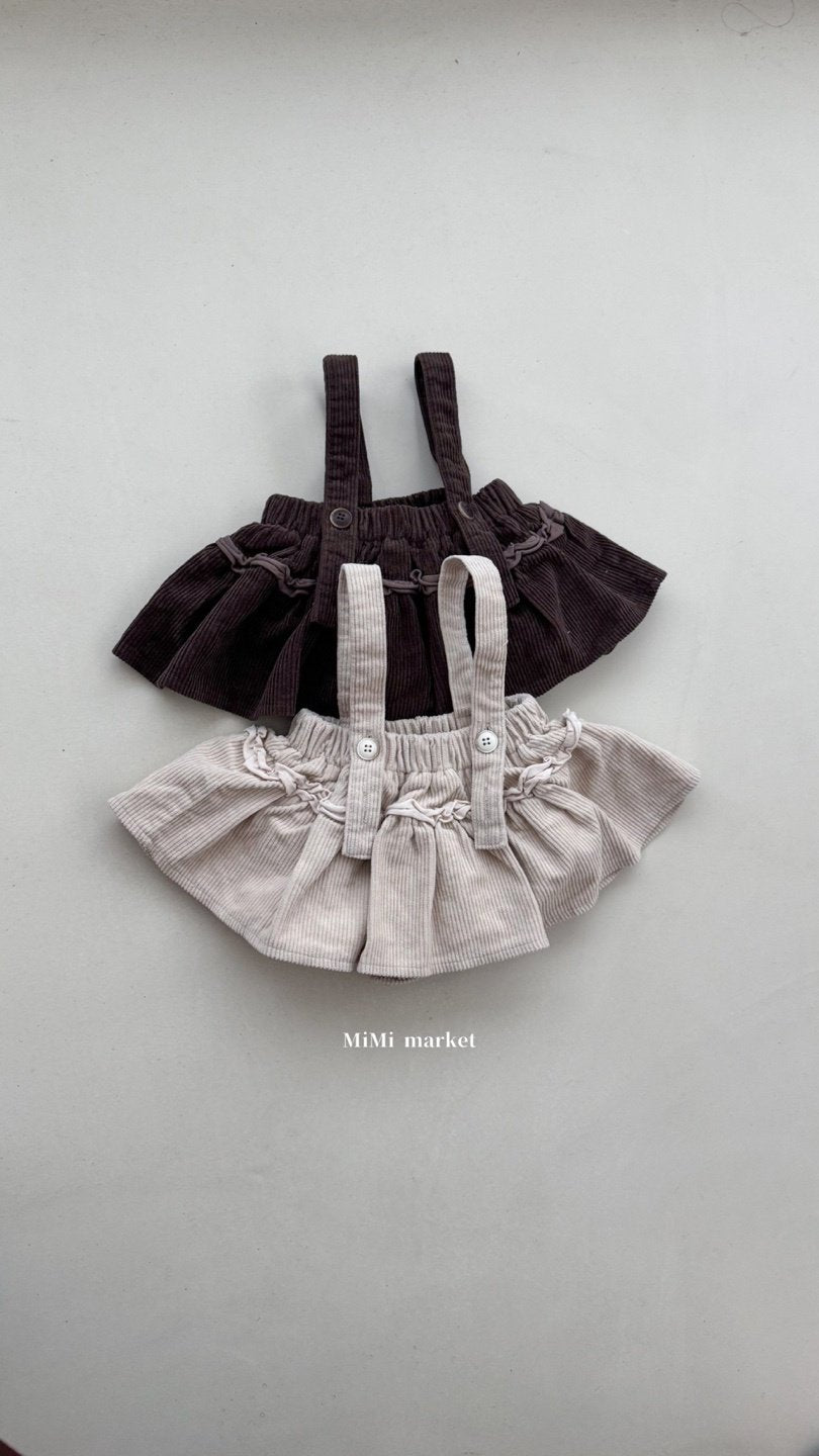 ［mimi market］Corduroy frill skirt