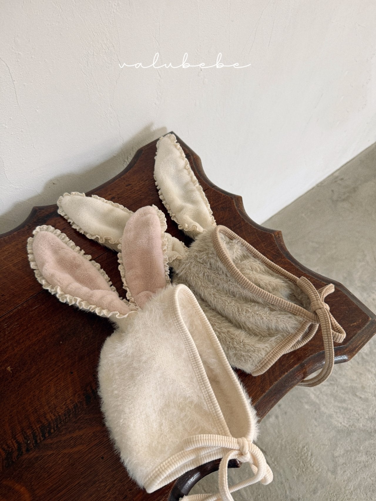 ［valubebe］Bunny fur bonnet (baby)