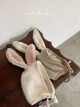 ［valubebe］Bunny fur bonnet (baby)