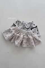 ［mimi market］Ribbon cancan skirt