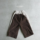 ［DISCO BONBON］Flower corduroy wide pants