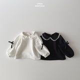 ［LINDO］Anna ribbon collar blouse
