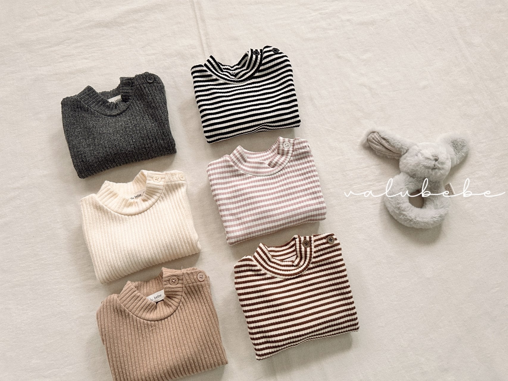 ［valubebe］Soft half neck tops (baby & kids)