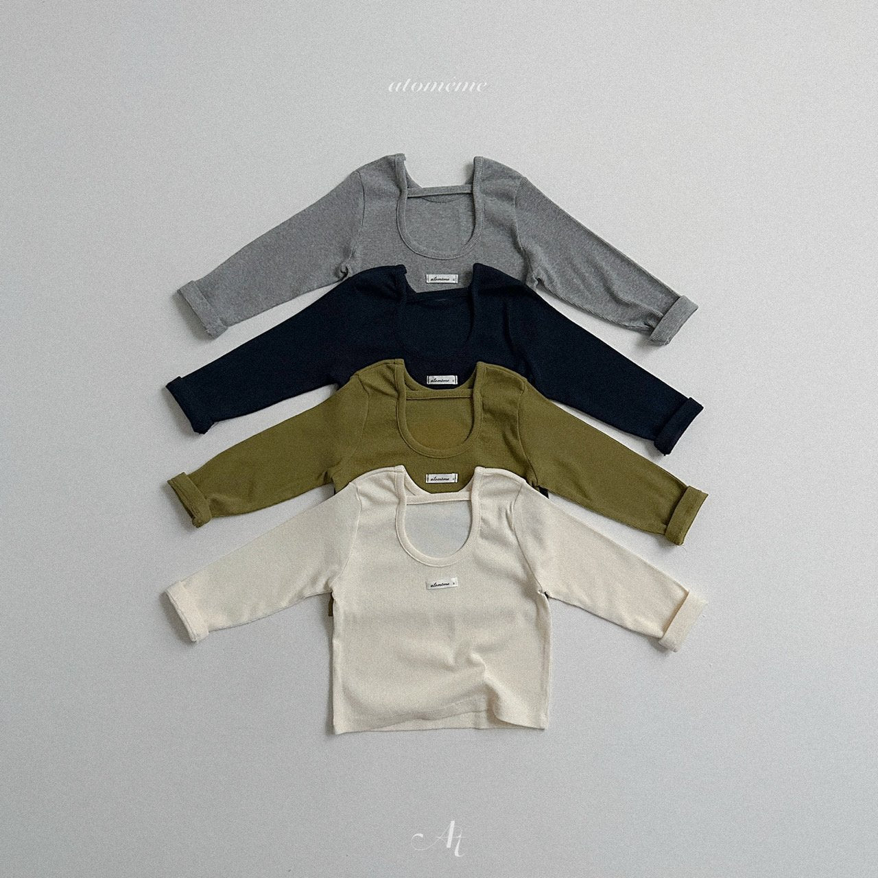 [atomeme] Beni ribbed tee