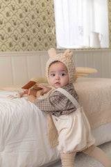 ［OREN］Noellin warm suspender pants