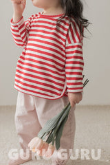 ［guru guru］Stripe loose tee (baby & kids)