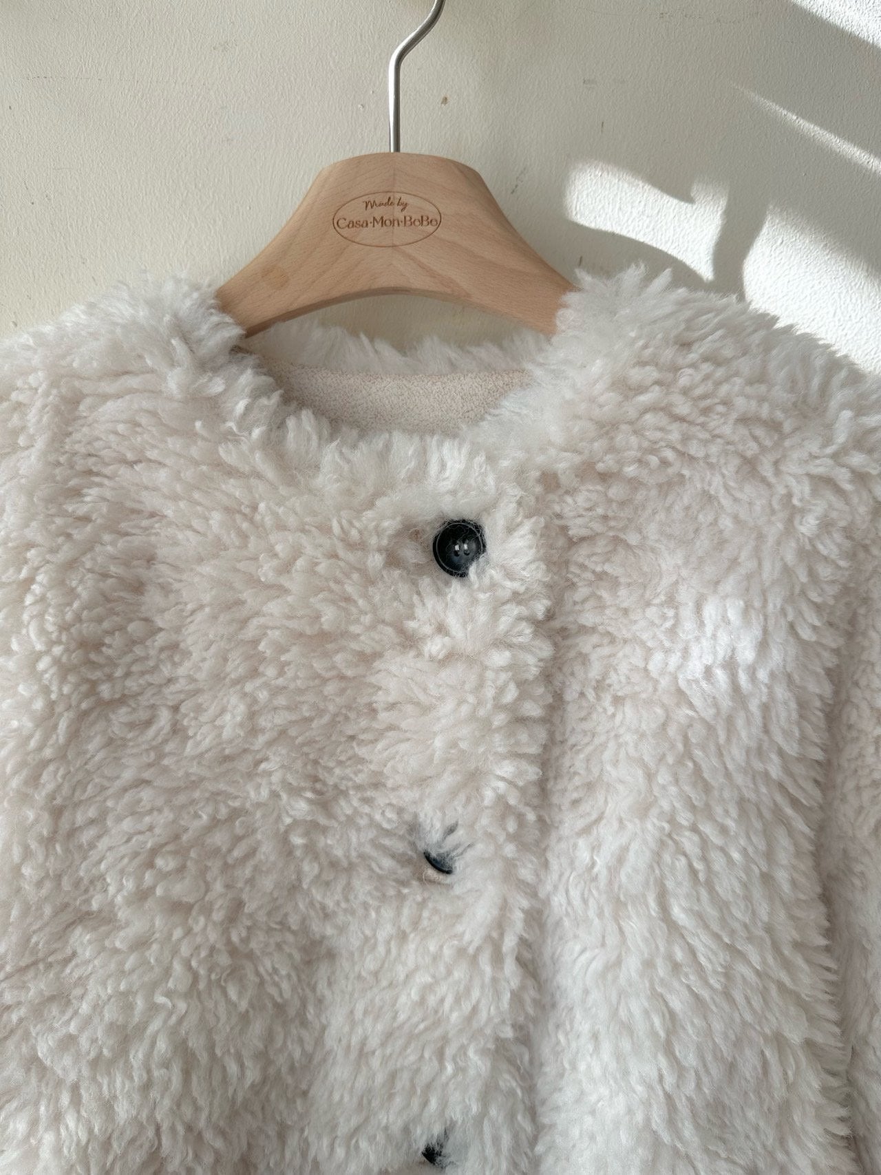 ［monbebe］Eco fur mouton jacket (adult)