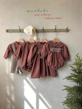 ［monbebe］Merry check shirt