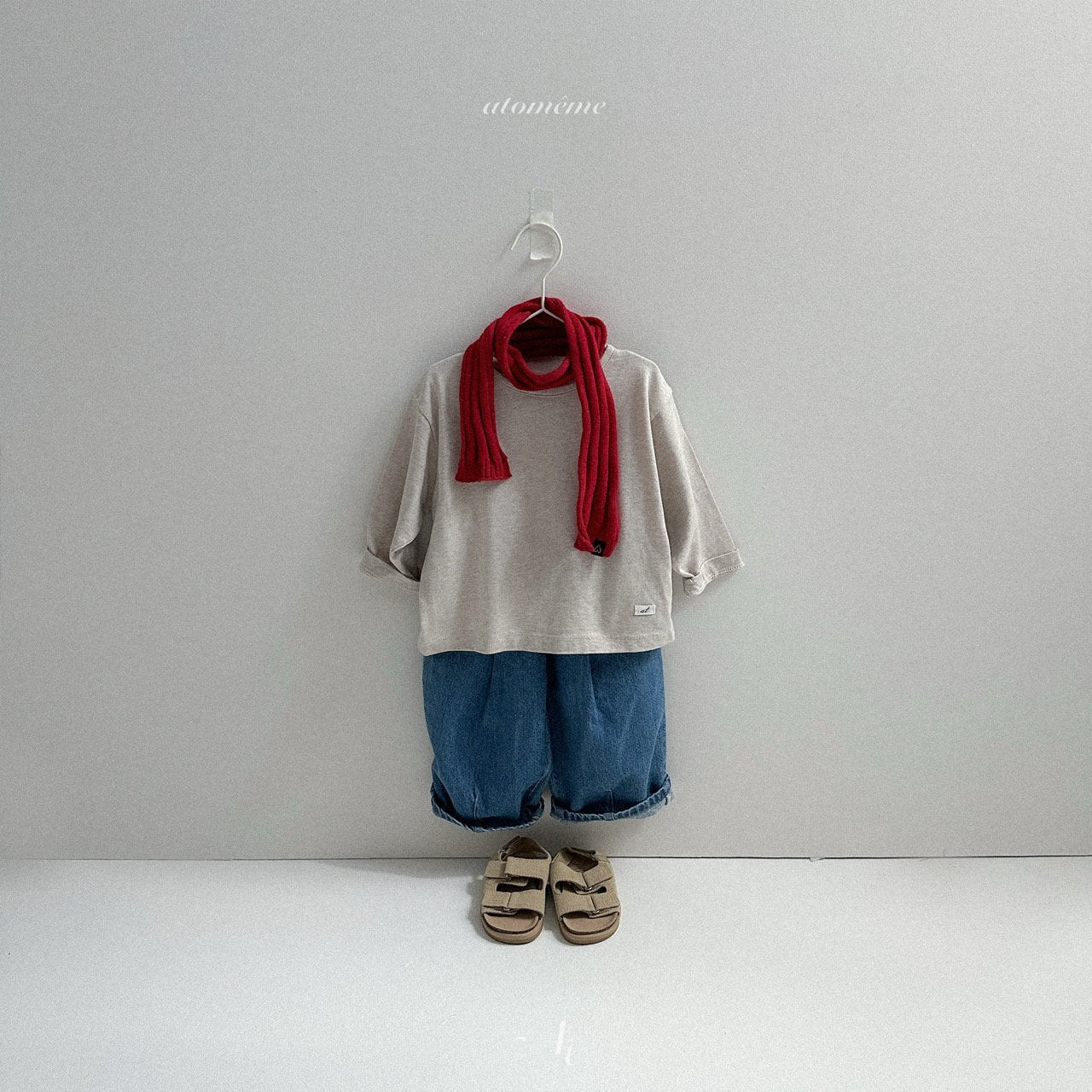 [atomeme] Almond knit muffler