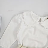 ［bebenine］Lace Round Collar Tee