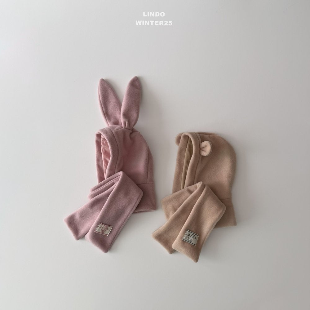 ［LINDO］Hood muffler (bunny)