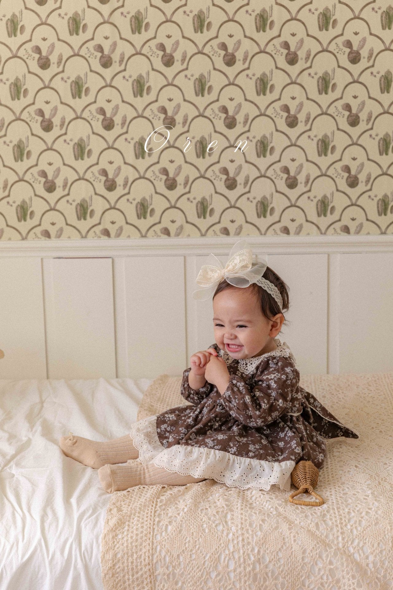 ［OREN］Selena flower padding suit