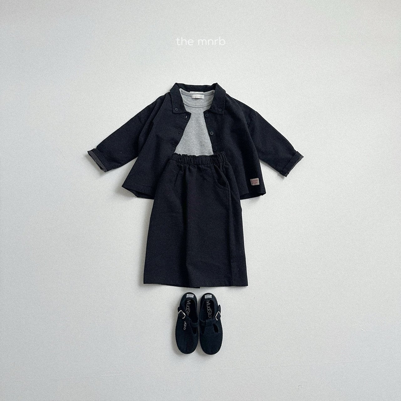 [minirobe] Salt collar shirt