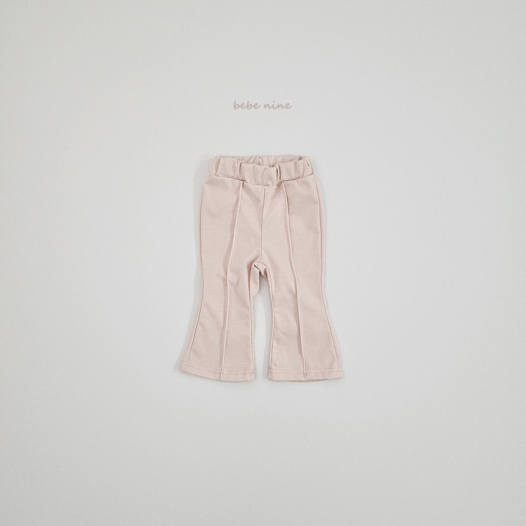 ［bebenine］Black Pink Flare Pants