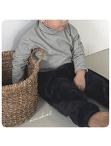 ［nunubiel］Stripe turtleneck tee