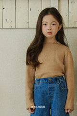 ［mon Atelier］Frill knit tops