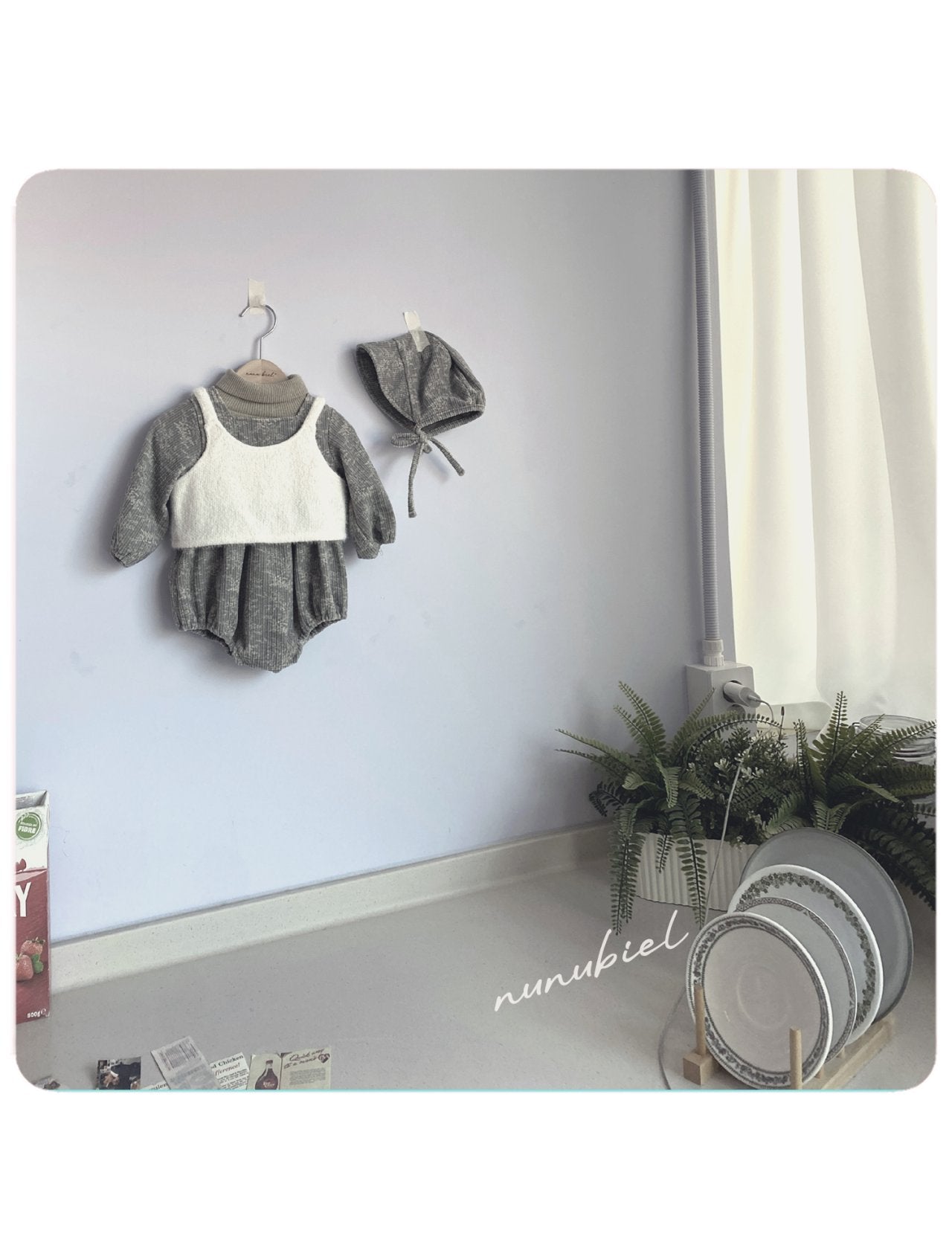 ［nunubiel］Caluna rompers & bonnet