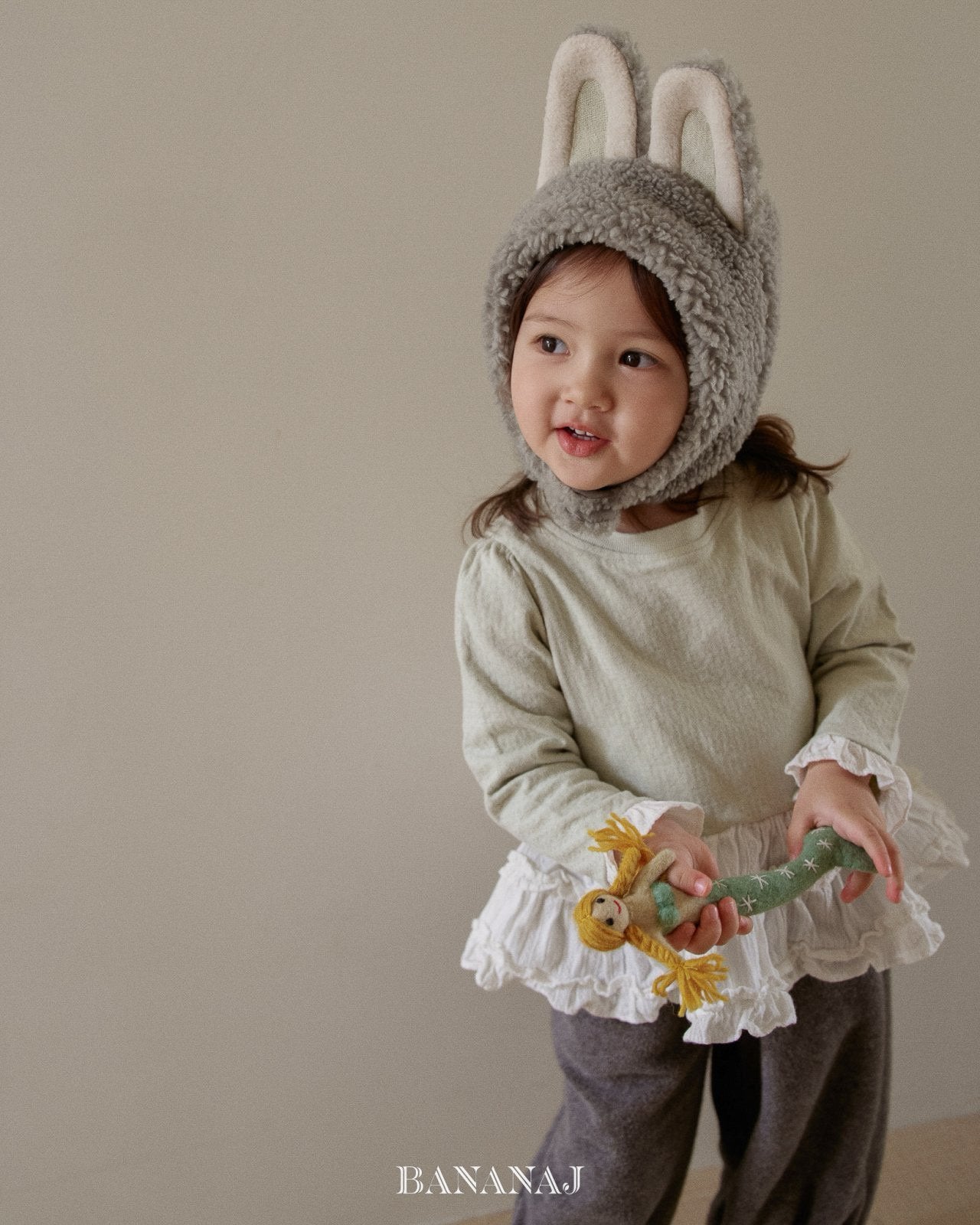 ［nanamood by BANANAJ］Labubu hood hat