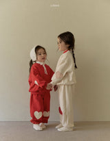 ［LINDO］Big heart jogger pants