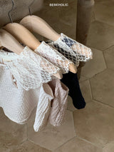 ［bebe holic］Puppy lace collar tops