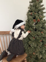 ［mimi market］Boucle apron one-piece