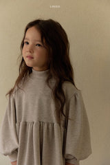 ［LINDO］Stripe turtleneck one-piece