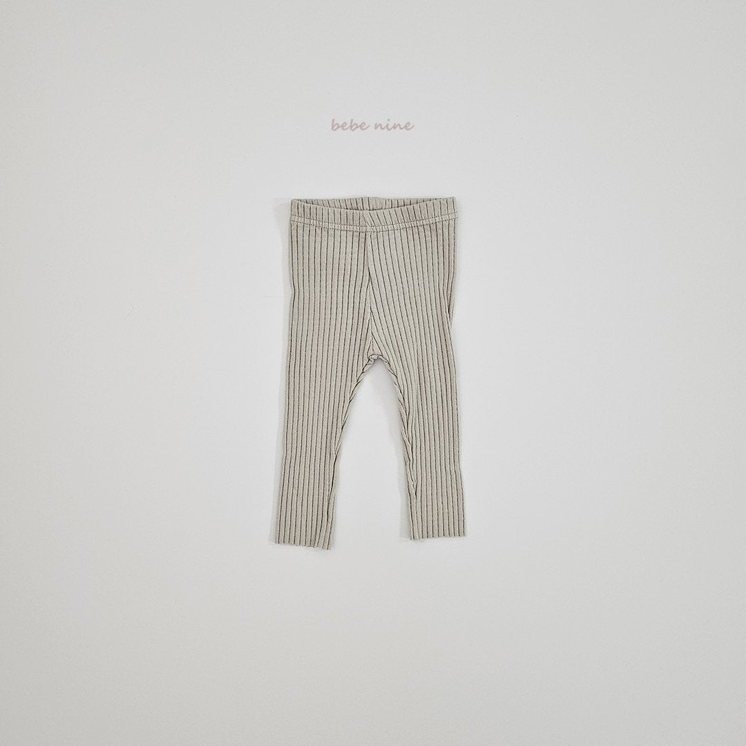 ［bebenine］Basic Ribbed Leggings