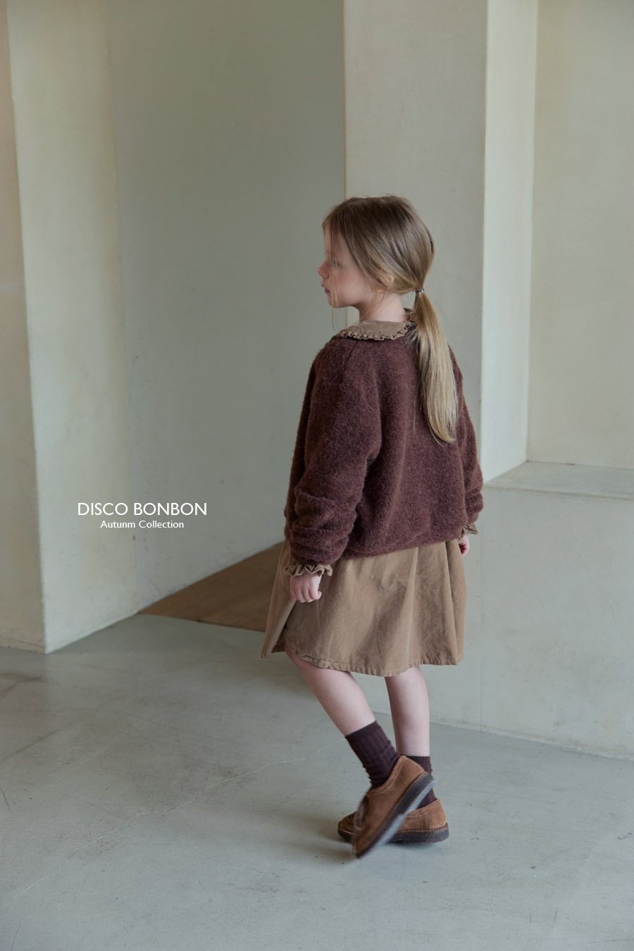 ［DISCO BONBON］Latte corduroy one-piece