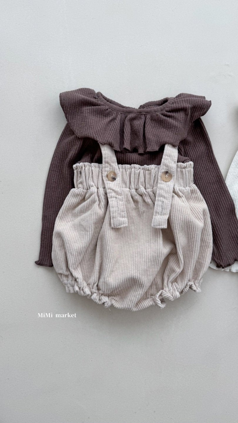 ［mimi market］Corduroy suspender bloomer