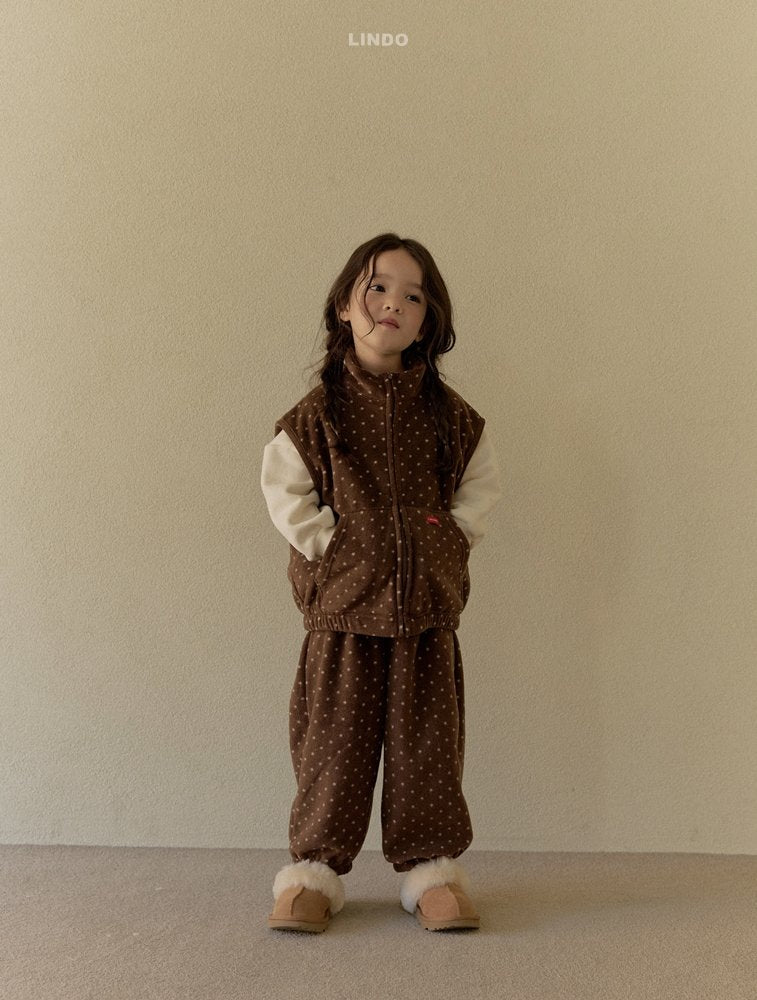 ［LINDO］Dot jogger pants