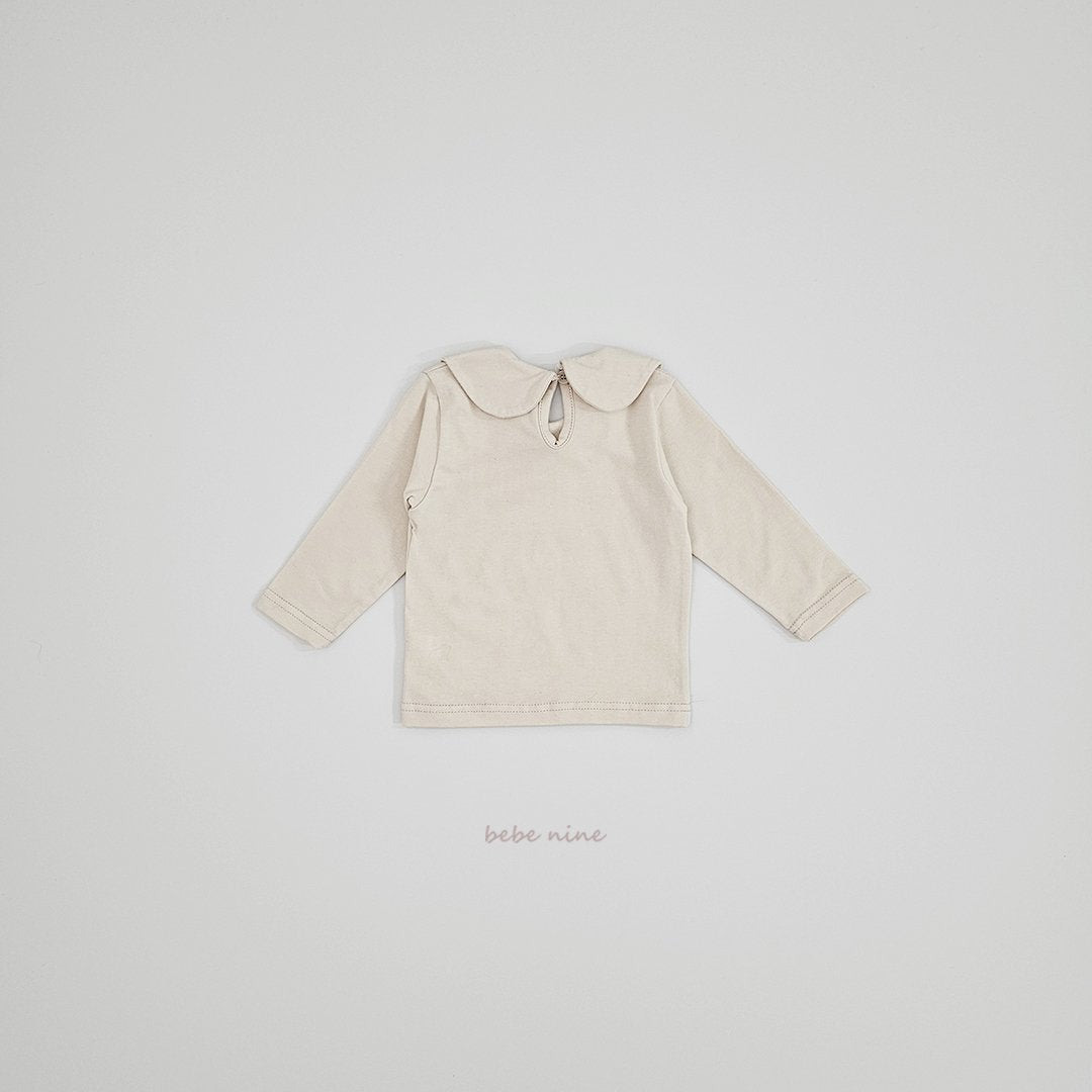 ［bebenine］Soft Round Collar Tee