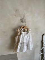 ［Anne shirley］Letter bustier mom blouse (ivory)