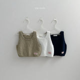 [minirobe] Square-neck knit vest