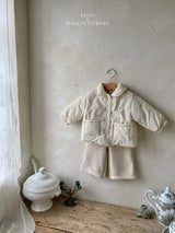 ［Mon petit bebe］Ella embroidery jumper (3oz)