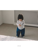 ［MELMEL］Flower ribbed longsleeve tee