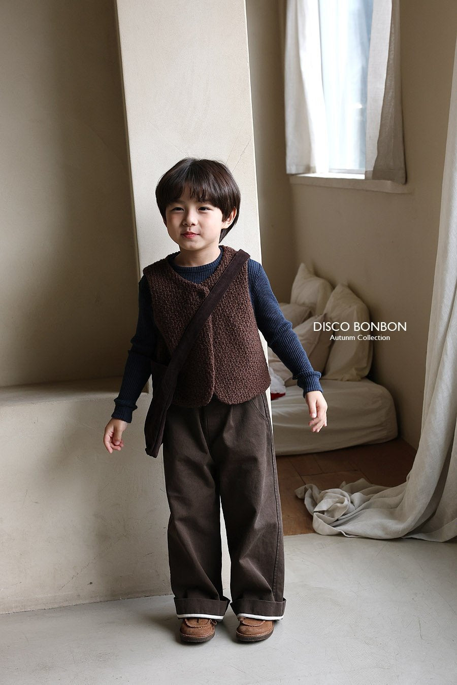 ［DISCO BONBON］Roll cotton pants