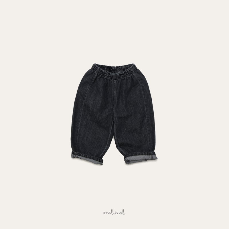 ［MELMEL］Loose fit denim pants