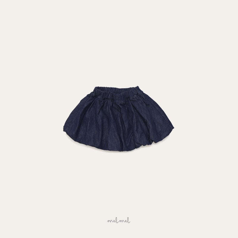［MELMEL］Balloon denim skirt