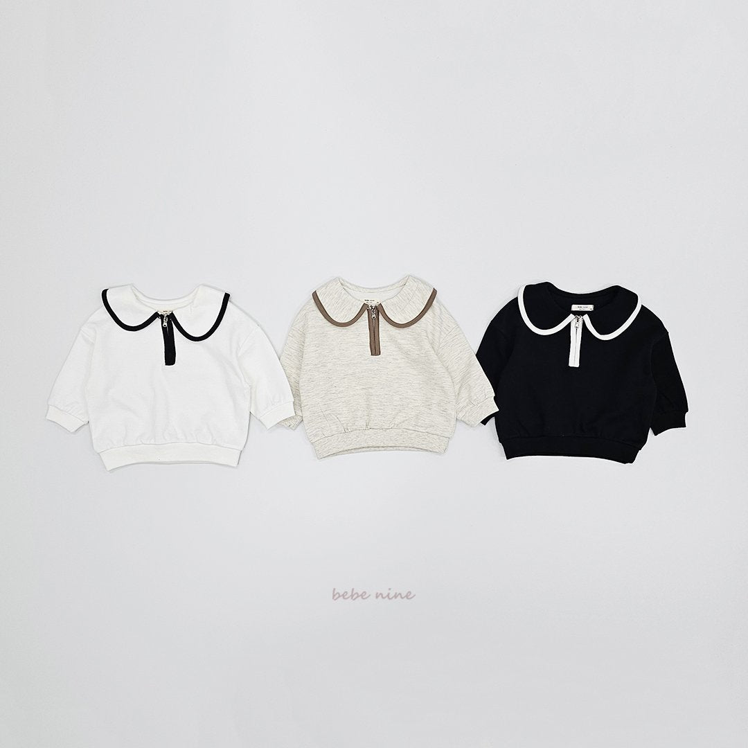 ［bebenine］Milk Zip-Up Sweatshirt
