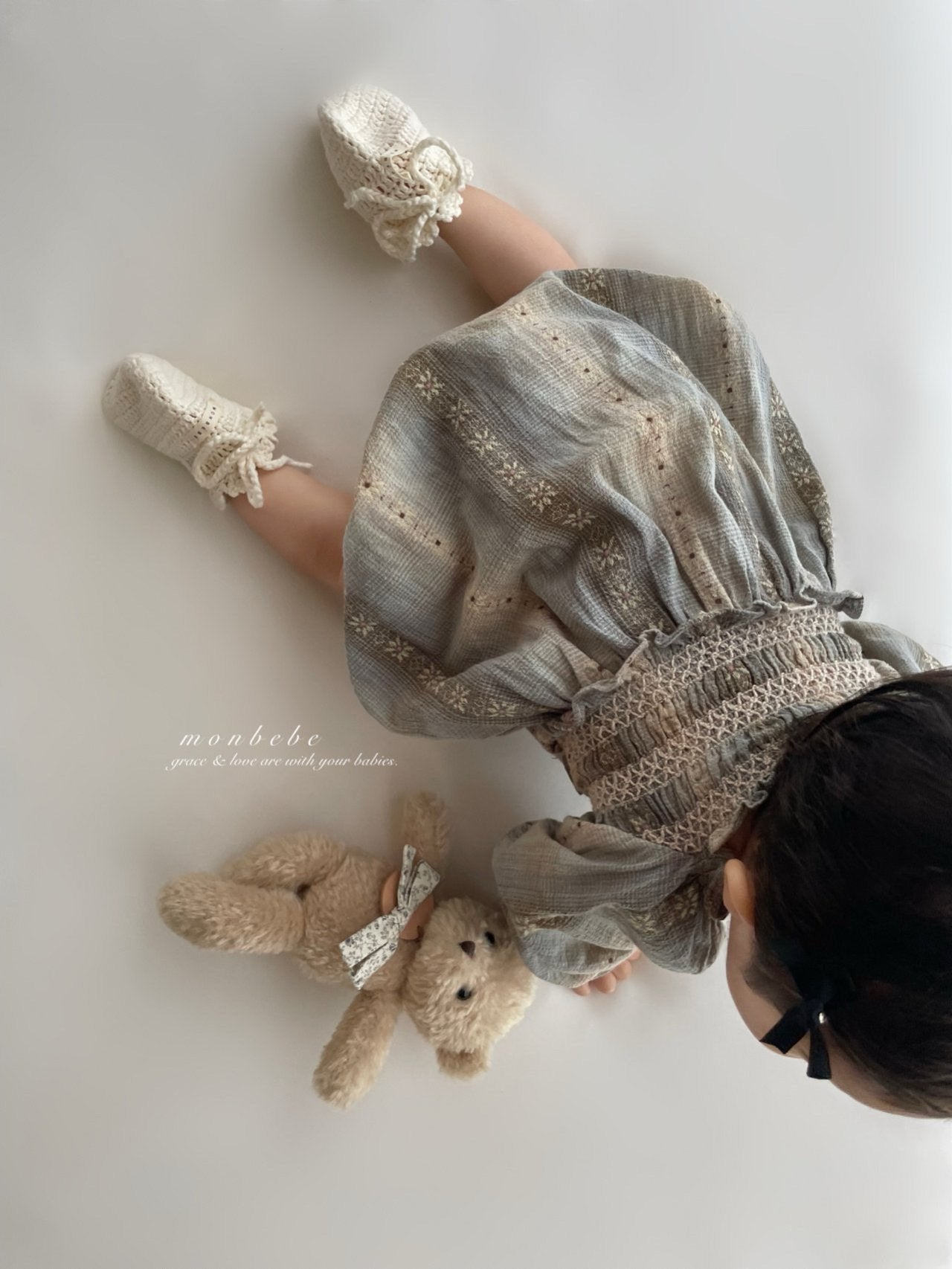 ［monbebe］Lala smock rompers