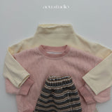 ［aou studio］Pompom mock neck