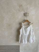 ［Anne shirley］Letter bustier mom blouse (ivory)