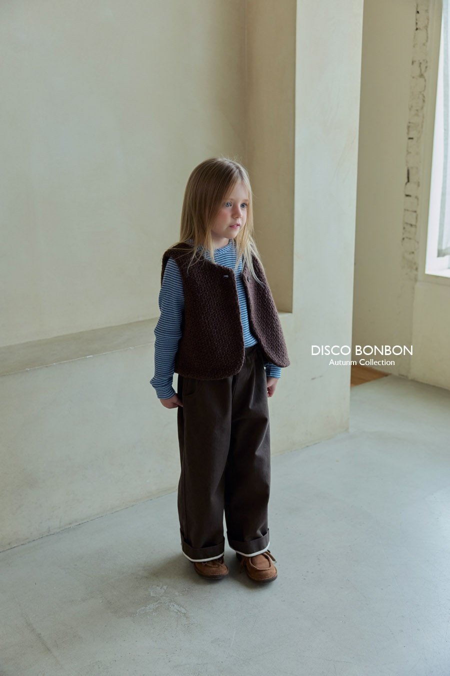 ［DISCO BONBON］Roll cotton pants
