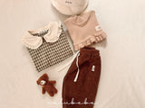 ［valubebe］Frill check collar rompers (baby)