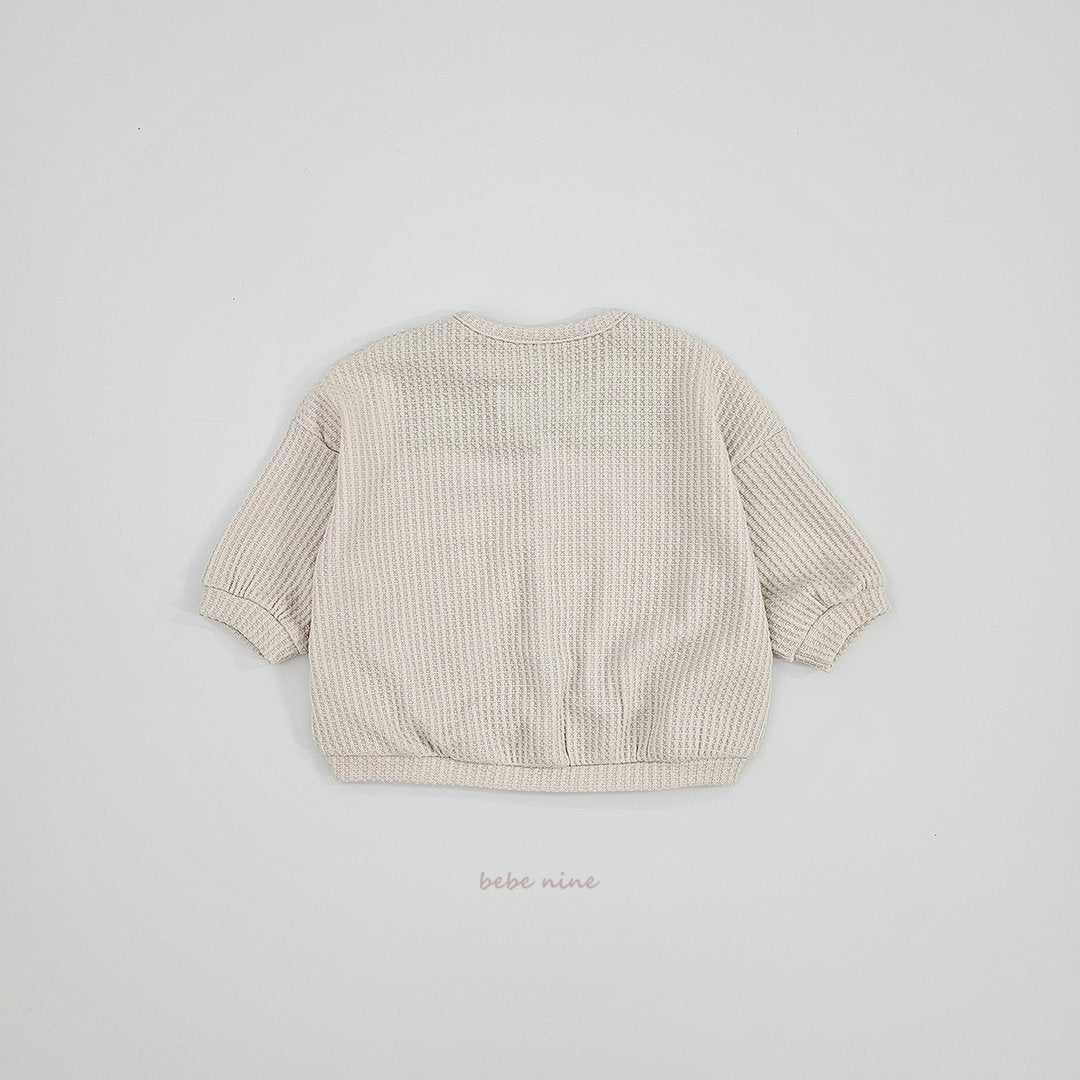 ［bebenine］Coco Waffle Cardigan